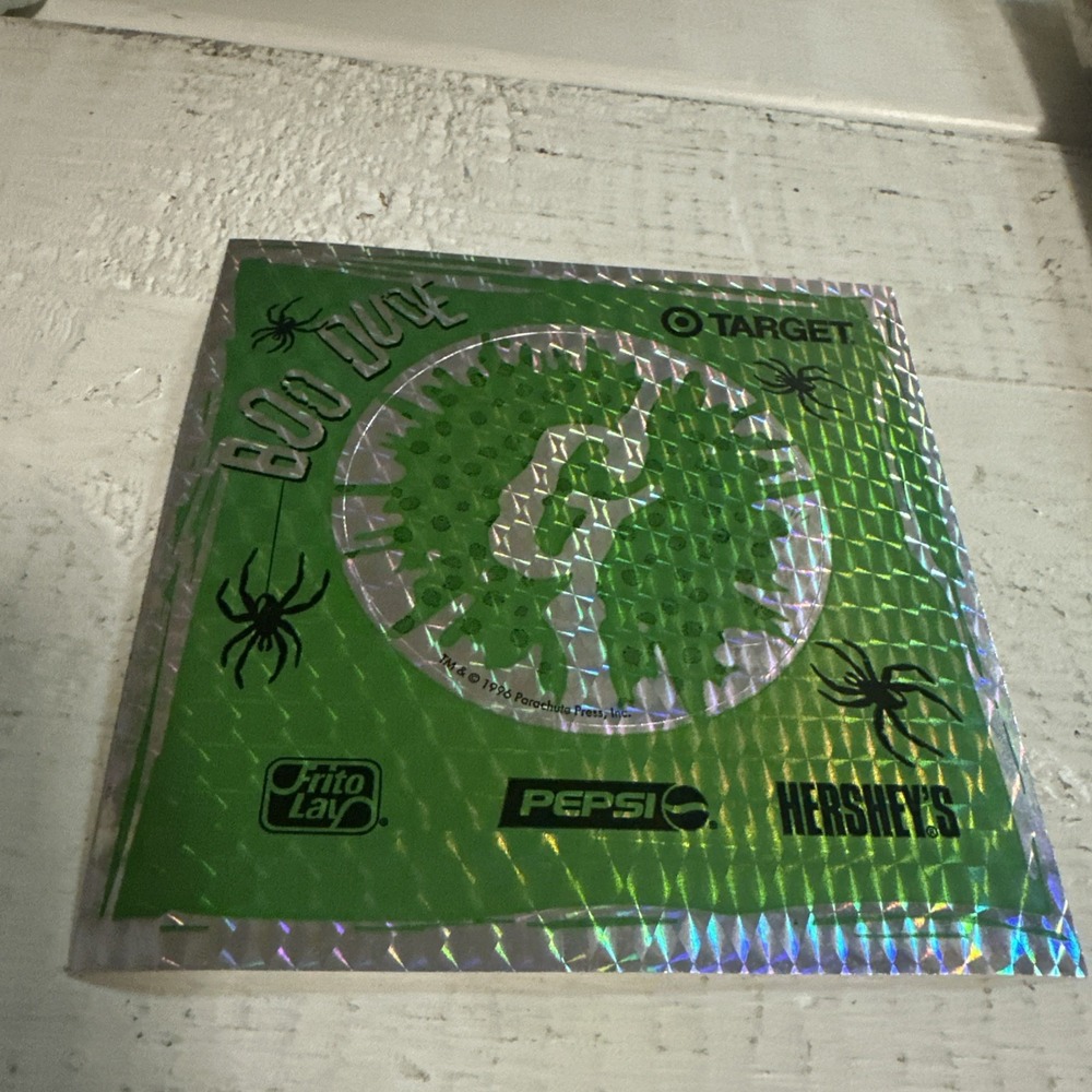 Goosebumps Boo Dude Sticker Holographic  1996 Green